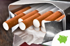 The price of a packet of cigarettes is set to go up by 50c