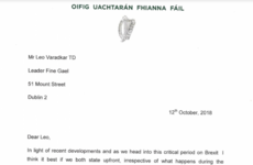 Micheál Martin writes to Leo Varadkar urging him to say he won't call an election