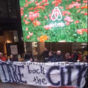 'They have no place in our city': Take Back the City protesters occupy Airbnb HQ