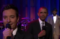 Down with the kids: Barack Obama slow-jams the news
