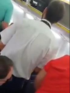 Ryanair reports video to police after footage emerges of passenger racially abusing another