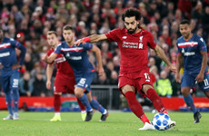 50 goals in 65 games for Salah as Liverpool win to top Champions League group