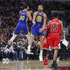 Thompson overhauls Curry's record with 14 3-pointers as Warriors blow away Bulls