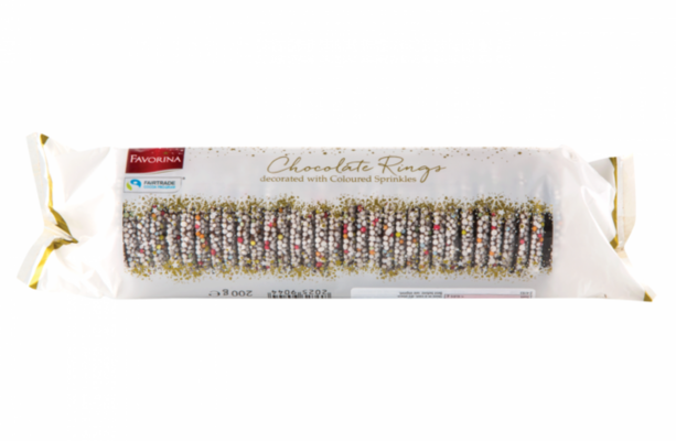 Chocolate rings deals with sprinkles