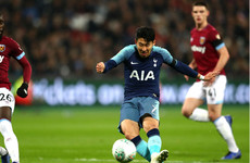 Son-inspired Spurs advance at West Ham's expense