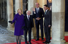 An emotional evening for the President (punctuated by a nighttime dash to the Áras and back)