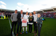 England captain dedicates 100th cap to seriously-ill footballer husband