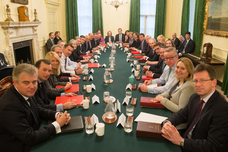 The Cabinet's first meeting in January 2018. 