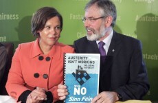 "This issue simply doesn't arise" - Gerry Adams rules out coalition with FF