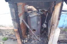 Weapons believed to belong to the New IRA explode in back garden boiler fire
