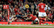 Liam Williams marks his 50th Wales cap with this magnificent piece of finishing