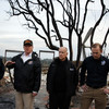 'Sad' Donald Trump visits site of California wildfires and again blames forest mismanagement