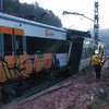 One killed and 44 injured as landslide causes commuter train to derail outside Barcelona