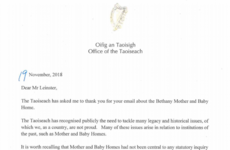Bethany Home survivors 'shocked' to receive first letter from a Taoiseach 'in 20 years'