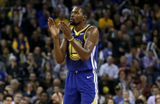 Durant explodes for 49 but deflects praise onto 'phenomenal' Thompson