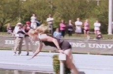 VIDEO: Take a nine-second break to watch this steeplechase runner take a dunk