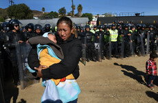 Women in Central American migrant caravan go on hunger strike to put pressure on US authorities