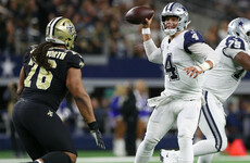 Cowboys end Saints' 10-game winning streak