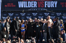 Tyson Fury weighs in 44lbs heavier than Deontay Wilder as heavyweight title decider looms