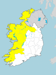 Wind warning issued for entire west coast tomorrow night