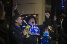 Watch: Boca Juniors swamped by army of fans as they arrive for Copa final in Madrid
