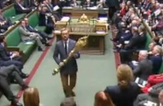 'Put it back!': Labour MP ejected from House of Commons after taking ceremonial mace