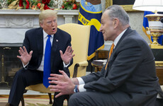 Trump accused of 'temper tantrum' after White House meeting with Democrats descends into row
