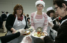 Over 450 poor and homeless people will be given a Christmas Day dinner at the RDS today