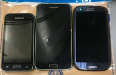 Gardaí release photos of phones after three men charged over theft and fraud offences in Dublin