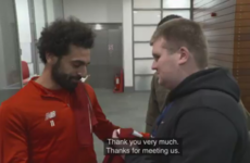 Blind Liverpool fan who went viral pays visit to Klopp, Salah and the Reds squad