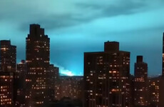 'Not aliens': New York sky lights up blue after blown transformer at power plant