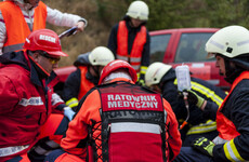 Five teenage girls die and one man injured after fire breaks out in Polish escape room