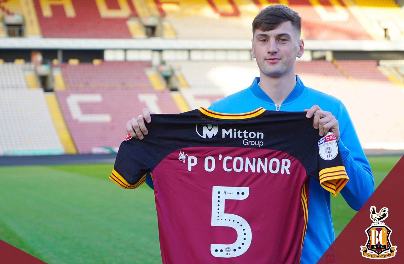 Leeds Defender Paudie O Connor Agrees Loan Deal With Bradford Until The End Of The Season