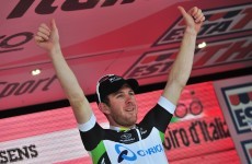 Goss takes stage three at Giro d'Italia following Cavendish's collapse