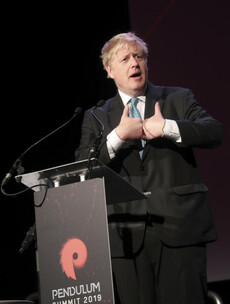 Boris Johnson tells €795-a-ticket Dublin conference that 'nobody will implement' a hard border