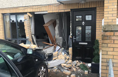 Car smashes into front of Dublin house, causing extensive damage