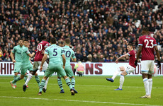 Declan Rice scores his first West Ham goal as Hammers claim huge win over Arsenal