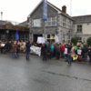 Anti-racism rally held outside fire-damaged Leitrim hotel earmarked as Direct Provision centre