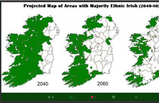 FactCheck: Does this tweet show the decline of the 'ethnic Irish' population from 2040 onward?