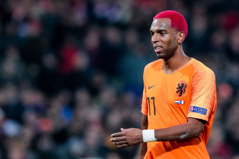 Babel in action for the Netherlands during the 2018 Nations League.