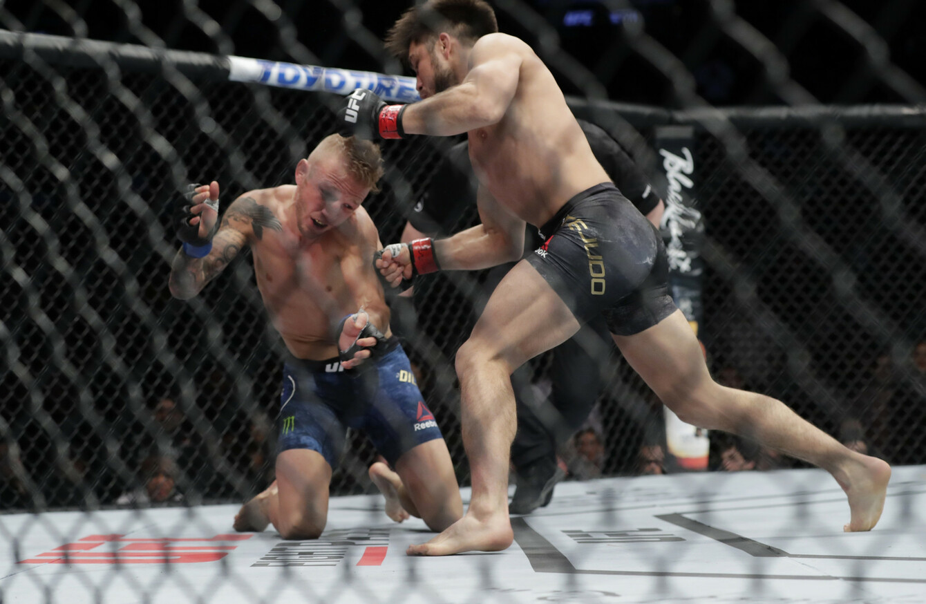 Stunning first-round knockout win for Cejudo against Dillashaw to ...