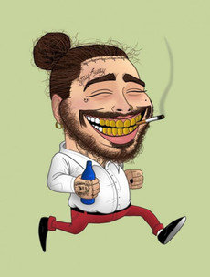 So, Post Malone is obsessed with this illustrator from Cork