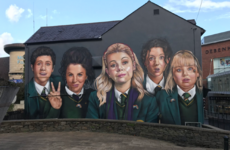 The giant Derry Girls mural has been completed - and here it is