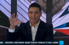 'I was standing up at the altar, getting held up': Fainga’a shares frightening concussion experience