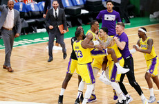 Rondo's buzzer-beater lifts Lakers past Celtics