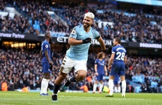 Aguero nets 11th Premier League hat-trick as Man City smash six past Chelsea