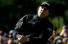 Mickelson leads at Pebble Beach as Monday finish awaits