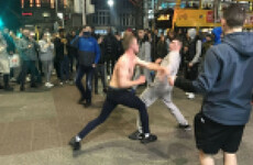 One arrested after large crowd gathers around two men fighting on Dublin's O'Connell Street