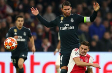 Sergio Ramos denies he picked up an intentional booking against Ajax