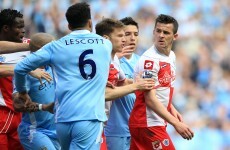 WATCH: Joey Barton gets sent off, loses the plot